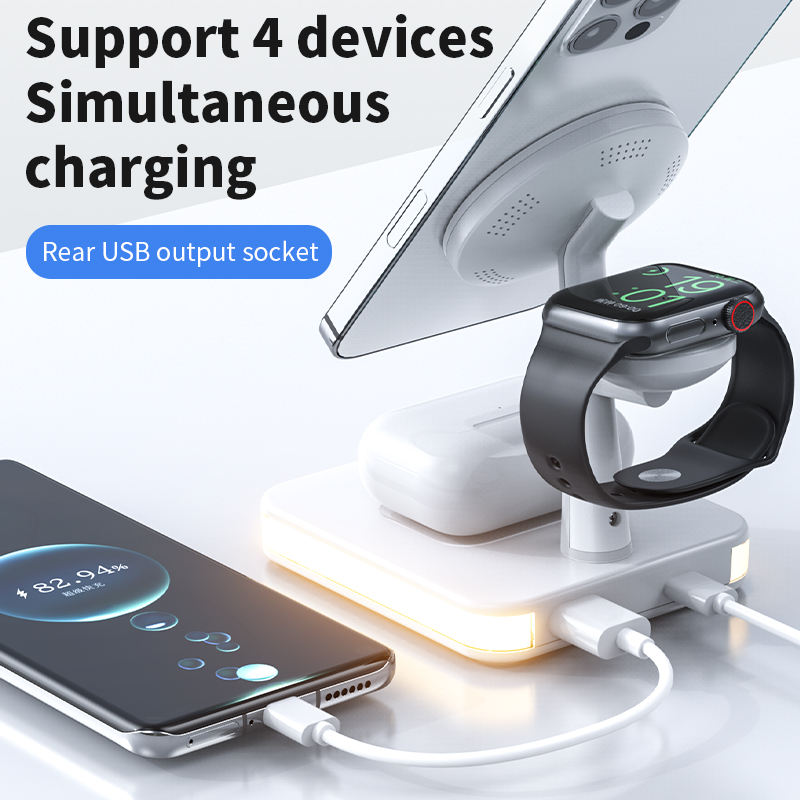 15W 3 in 1 Magnetic Wireless Charger